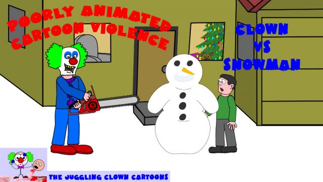 Chainsaw Clown vs Snowman